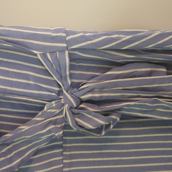 Blue and White Striped Dress - Picture 3 of 6